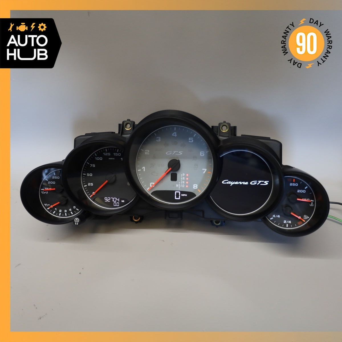 2014 Porsche Cayenne 958 GTS Instrument Speedometer Cluster OEM 92k - photo 2