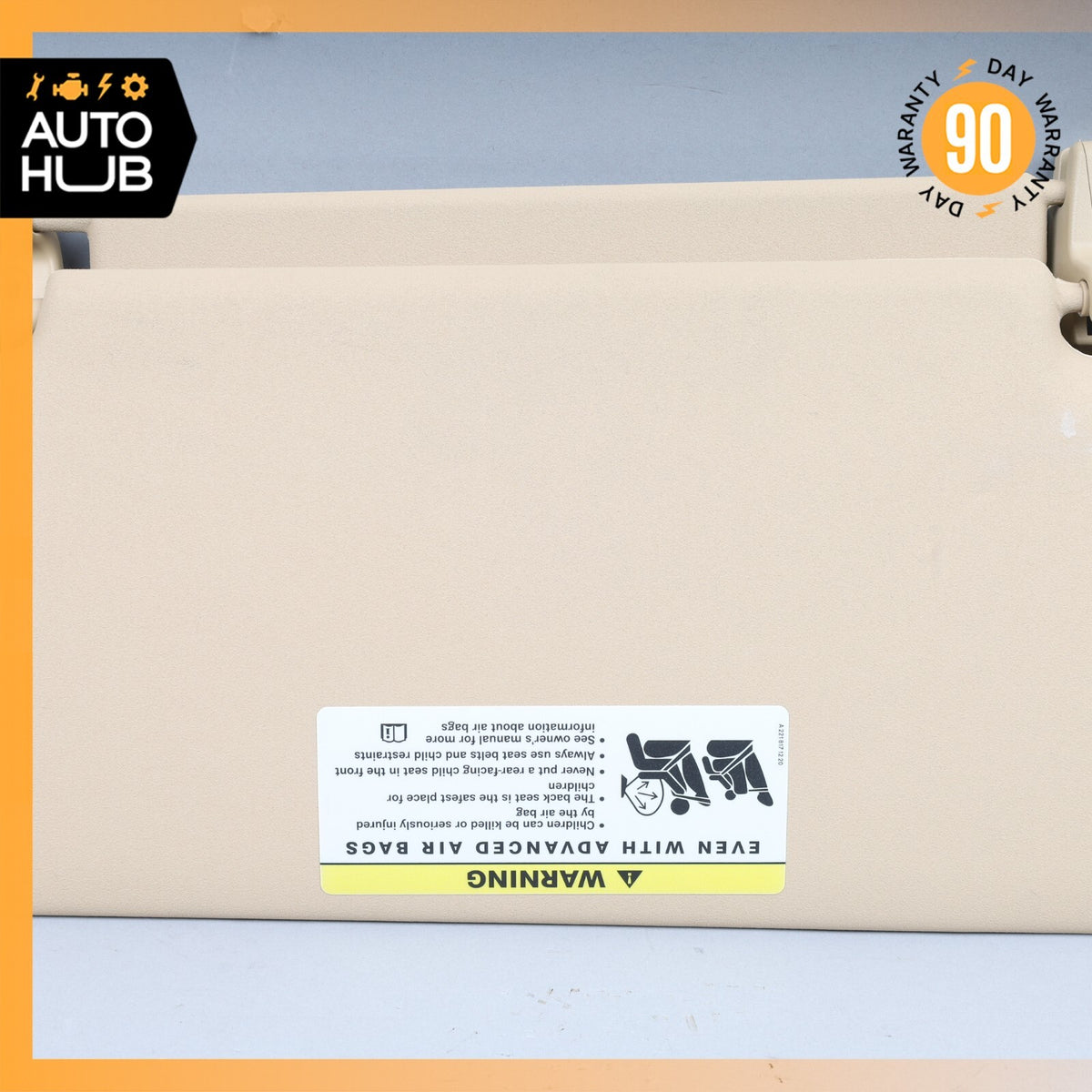 06-12 Mercedes W164 ML550 GL350 Sun Visor Sunvisor Front Right Side Beige OEM - photo 13