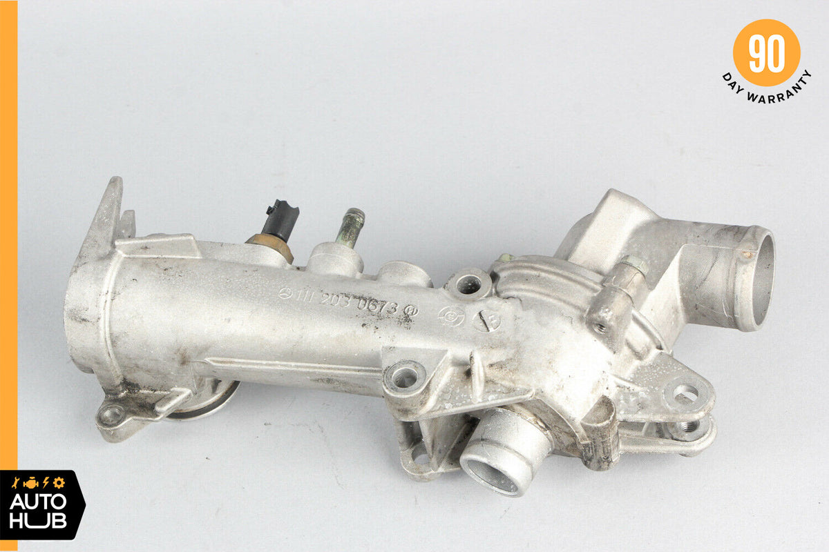 97-04 Mercedes W203 C230 SLK230 Thermostat Housing 1112030673 OEM - photo 1