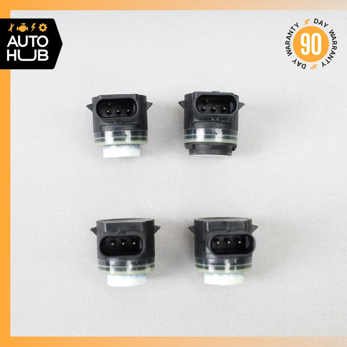15-18 Porsche Macan Cayenne Front Bumper Parking Assist Sensor PDC Set OEM 88k - photo 11