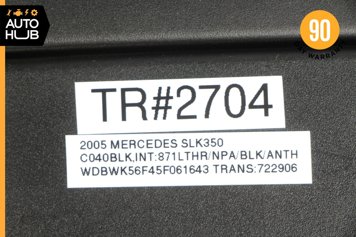 05-11 Mercedes R171 SLK350 SLK300 Sun Visor Sunvisor Shade Right Side Black OEM - photo 11