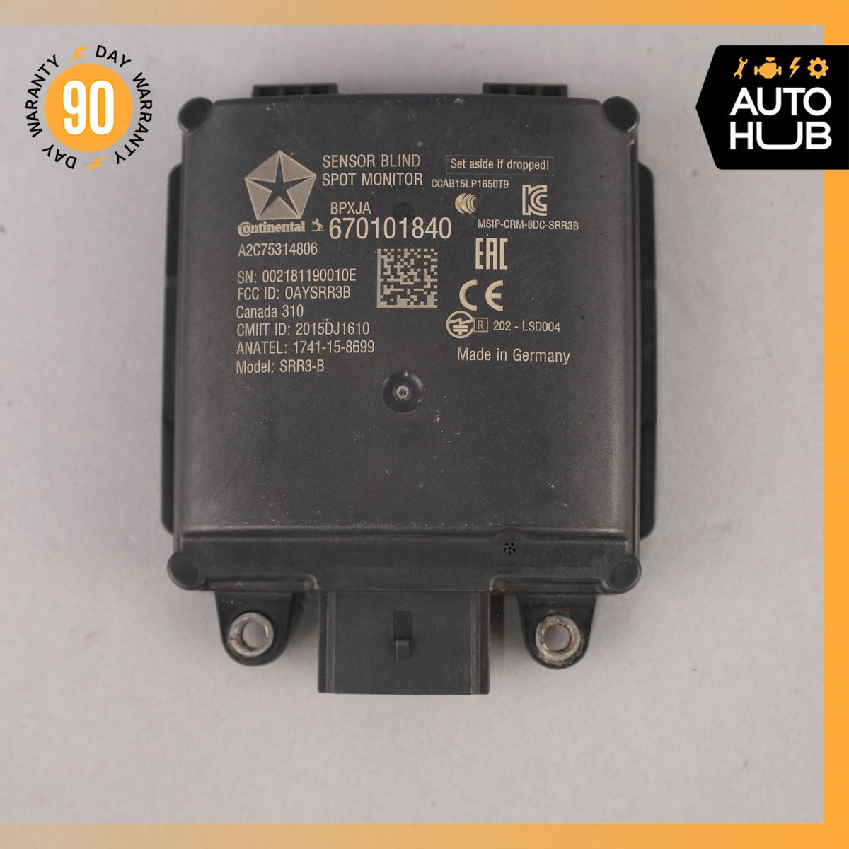 17-24 Maserati Levante M161 Rear Blind Spot Radar Sensor Module OEM 89k - photo 9