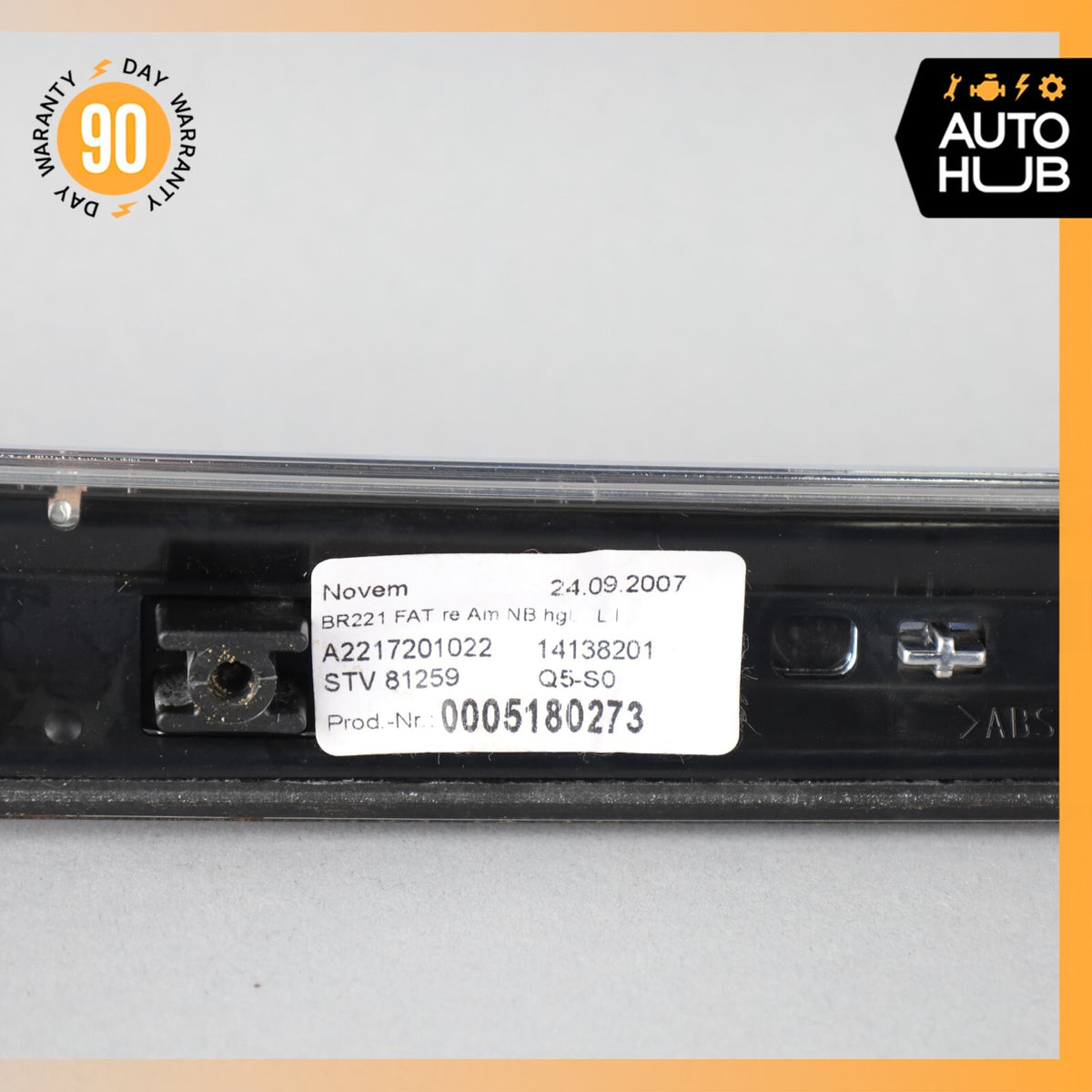 07-09 Mercedes W221 S550 S450 Front Right Door Panel Bezel Trim 2217201022 OEM - photo 9