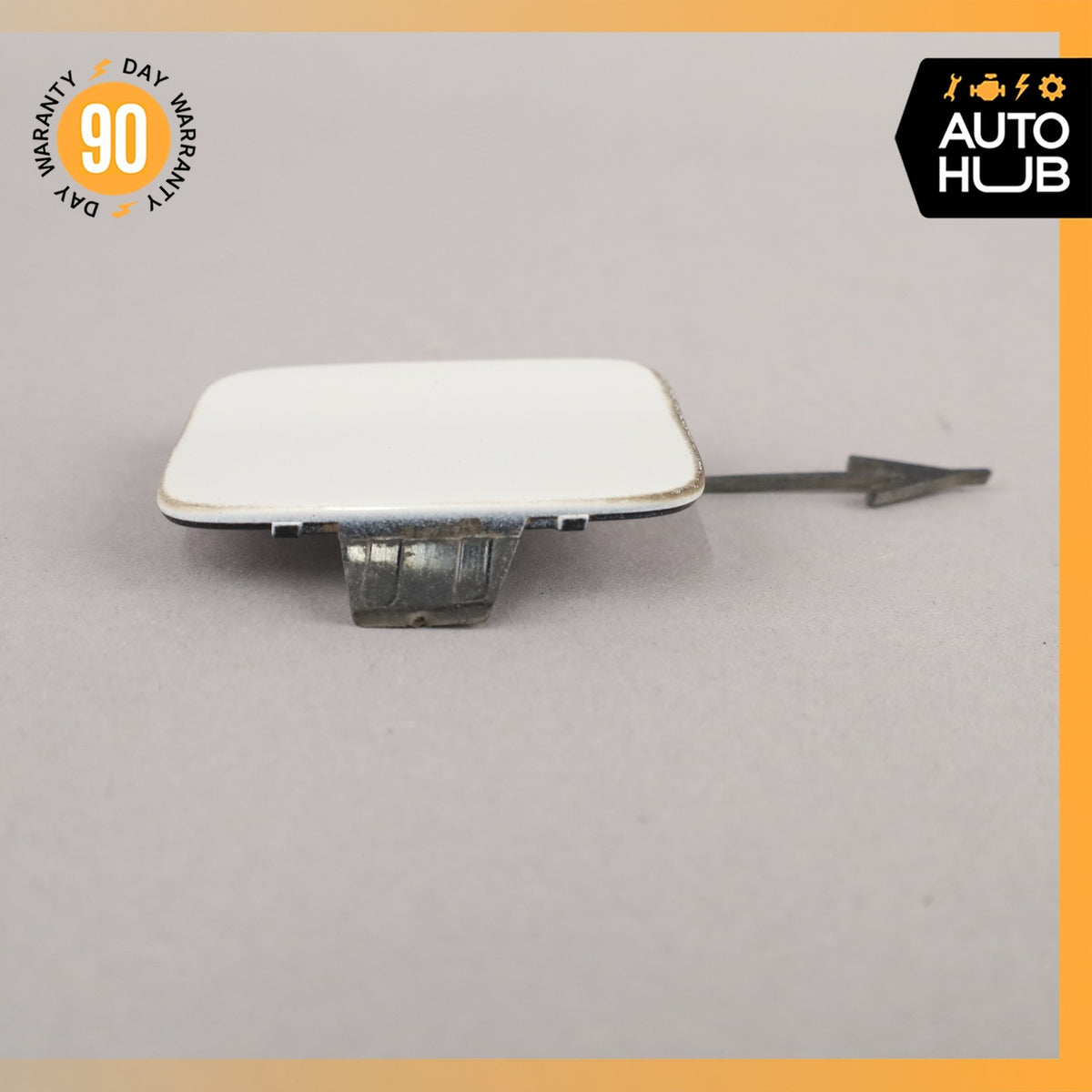 17-19 Audi 4M Q7 Rear Bumper Tow Hook Hitch Cover Lid OEM 87k - photo 4