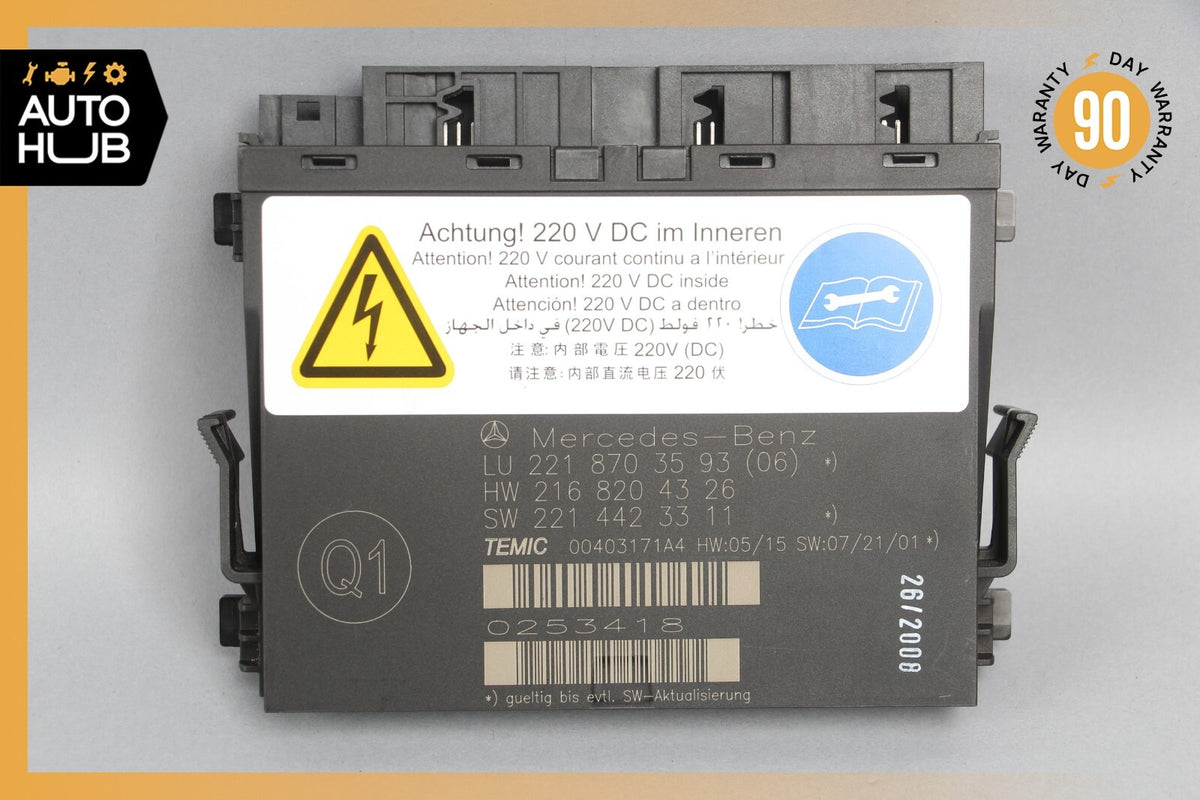 07-10 Mercedes W221 S600 Front Left or Right Seat Contour Control Module OEM - photo 8
