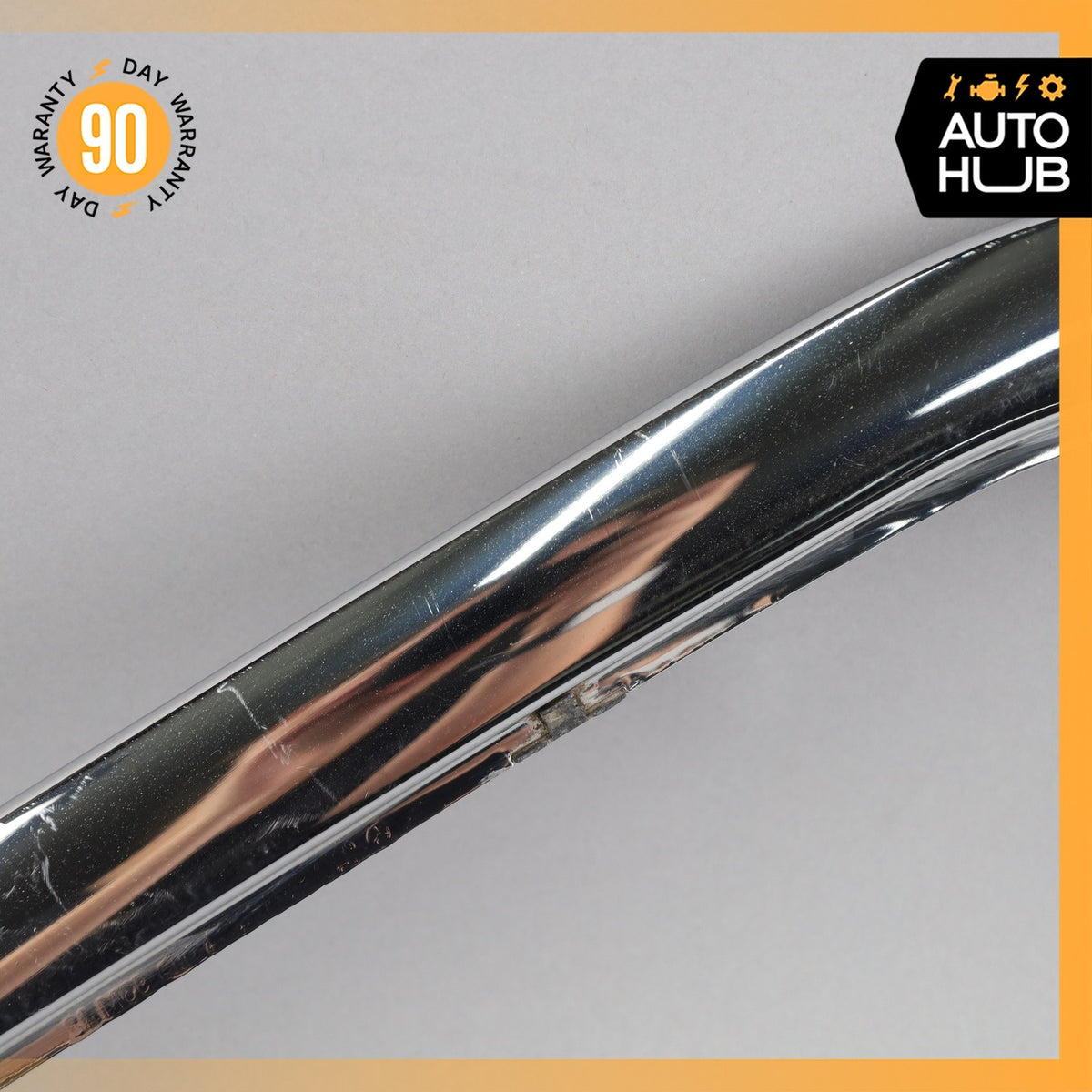 93-99 Mercedes W140 CL600 S500 Coupe Front Bumper Right Molding Trim Chrome OEM - photo 4