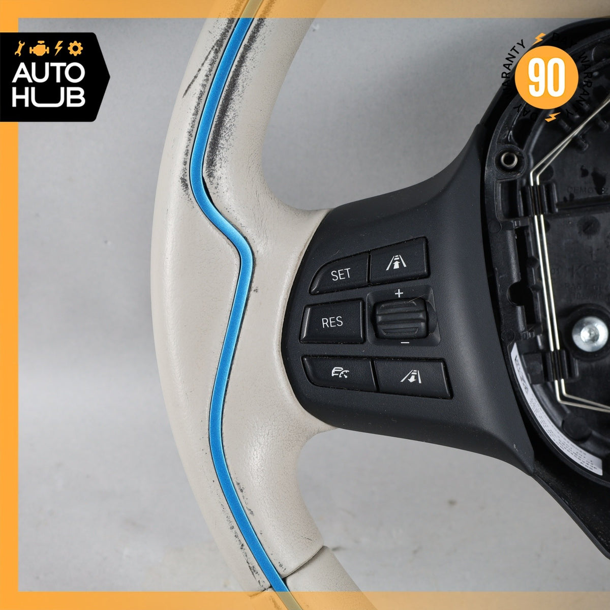 14-21 BMW i3 I01 Hybrid Steering Wheel Gray 6870162 OEM 88k - photo 2