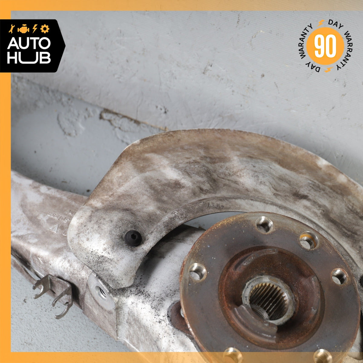 11-18 Porsche Cayenne 958 Front Left Knuckle Spindle 7P0615311B OEM - photo 3