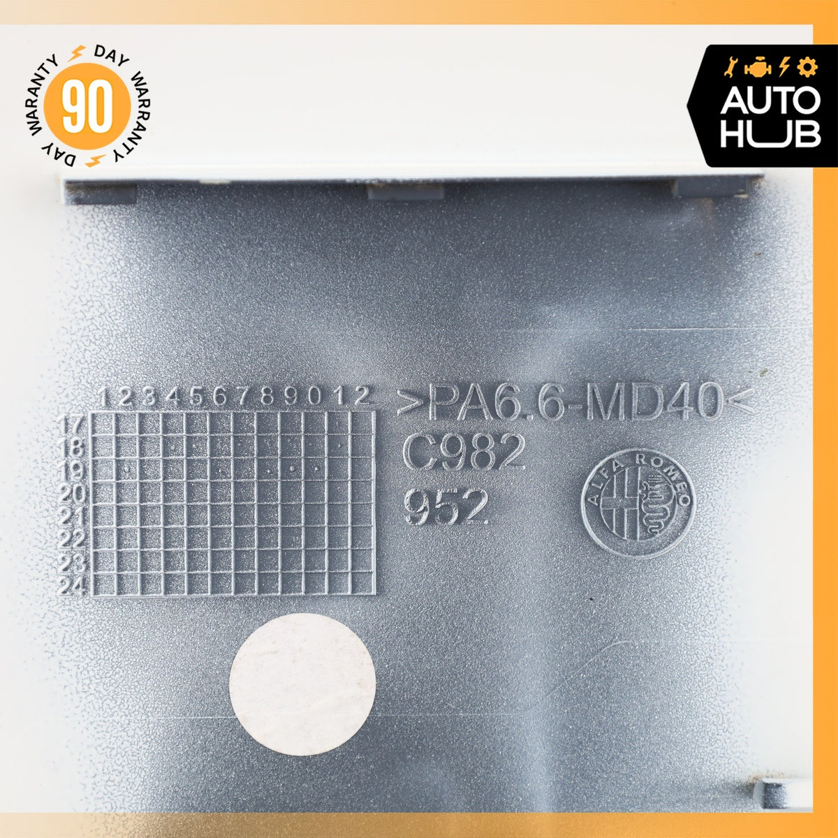 17-23 Alfa Romeo 952 Giulia Fuel Gas Tank Door Lid Cover OEM 49k - photo 8