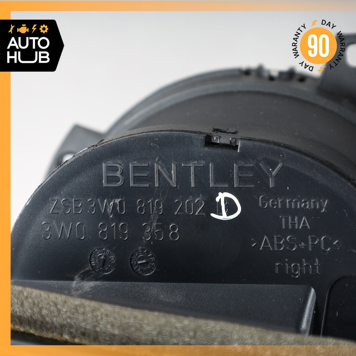03-18 Bentley Continental GTC GT Dash AC A/C Air Vent Grill Right Side OEM - photo 11