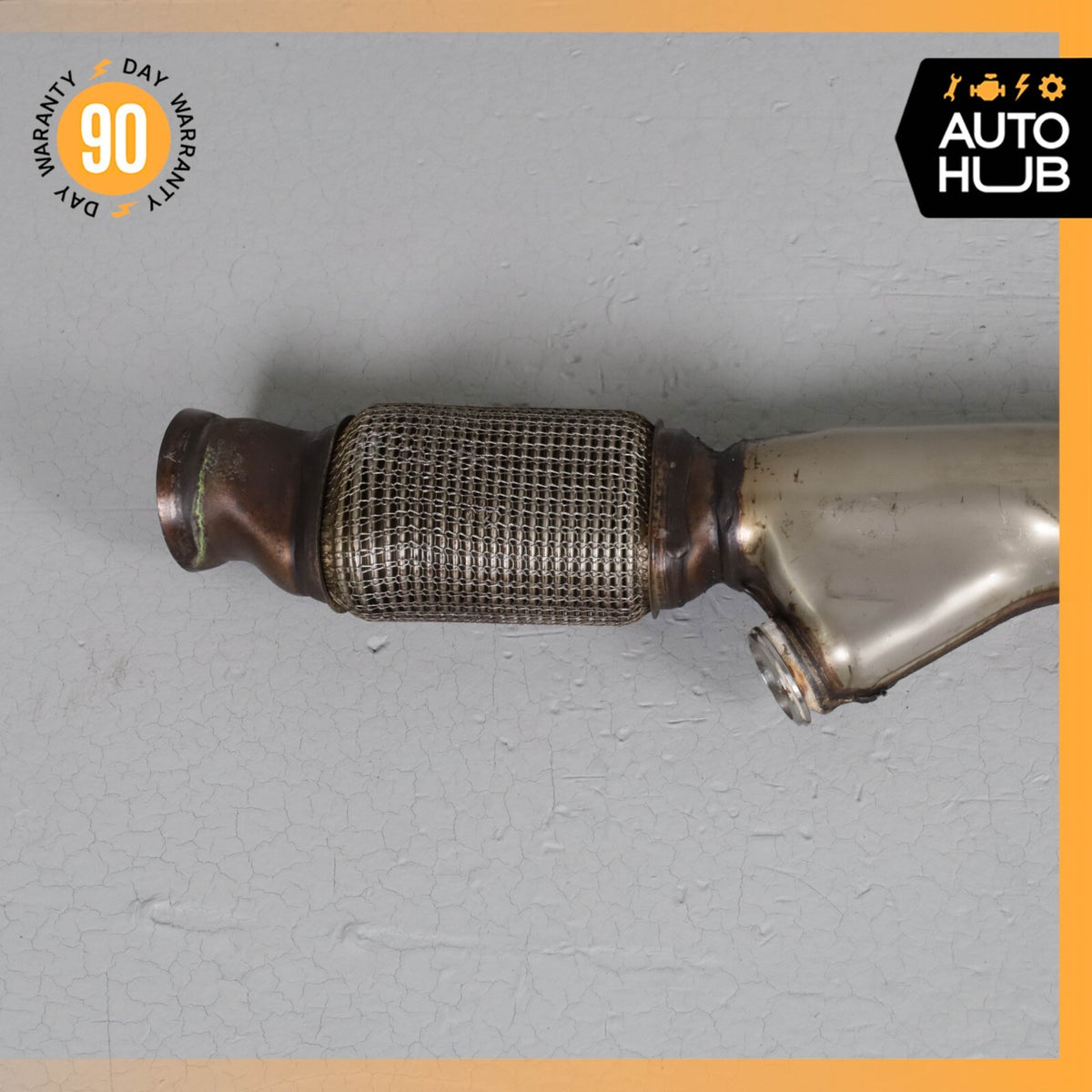14-16 Mercedes W212 E250 Diesel Exhaust Mid Pipe Center Resonator Silencer OEM - photo 9