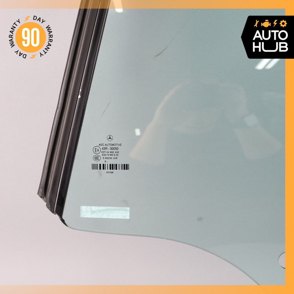 11-17 Mercedes W207 E350 Convertible Rear Left Quarter Window Glass OEM - photo 3