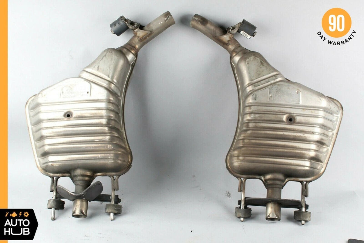 10-13 Mercedes W221 S400 S350 Left & Right Side Exhaust Muffler Mufflers Set OEM - photo 1