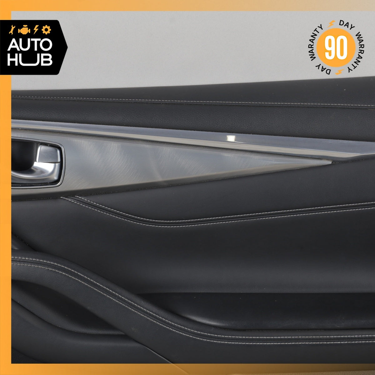 17-22 Infiniti Q60 Right Passenger Side Interior Door Panel OEM 71k - photo 3