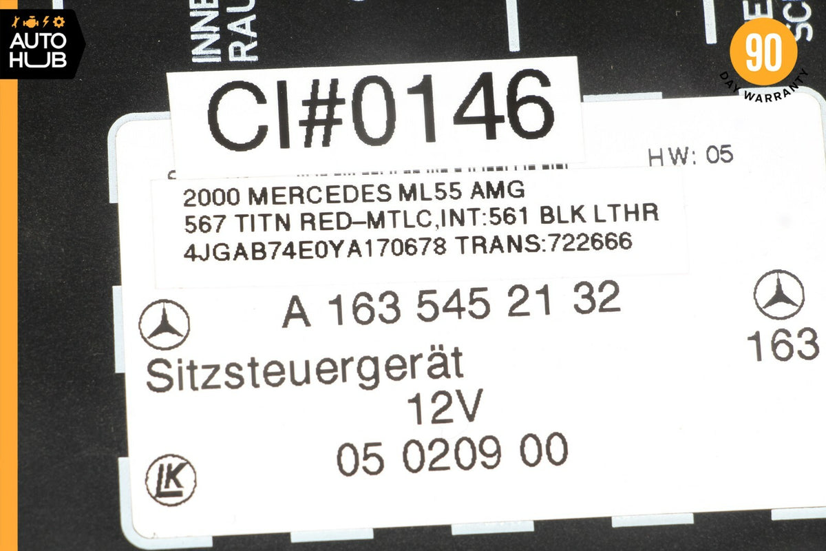 98-05 Mercedes W163 ML55 AMG ML320 Seat Control Module Front Left Or Right OEM - photo 7