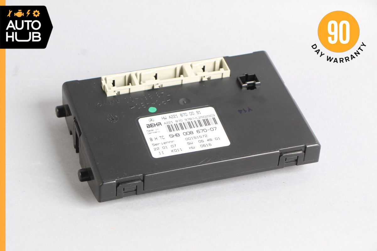 07-14 Mercedes W221 S600 CL550 AC A/C Heater Control Module 2218700091 OEM - photo 1