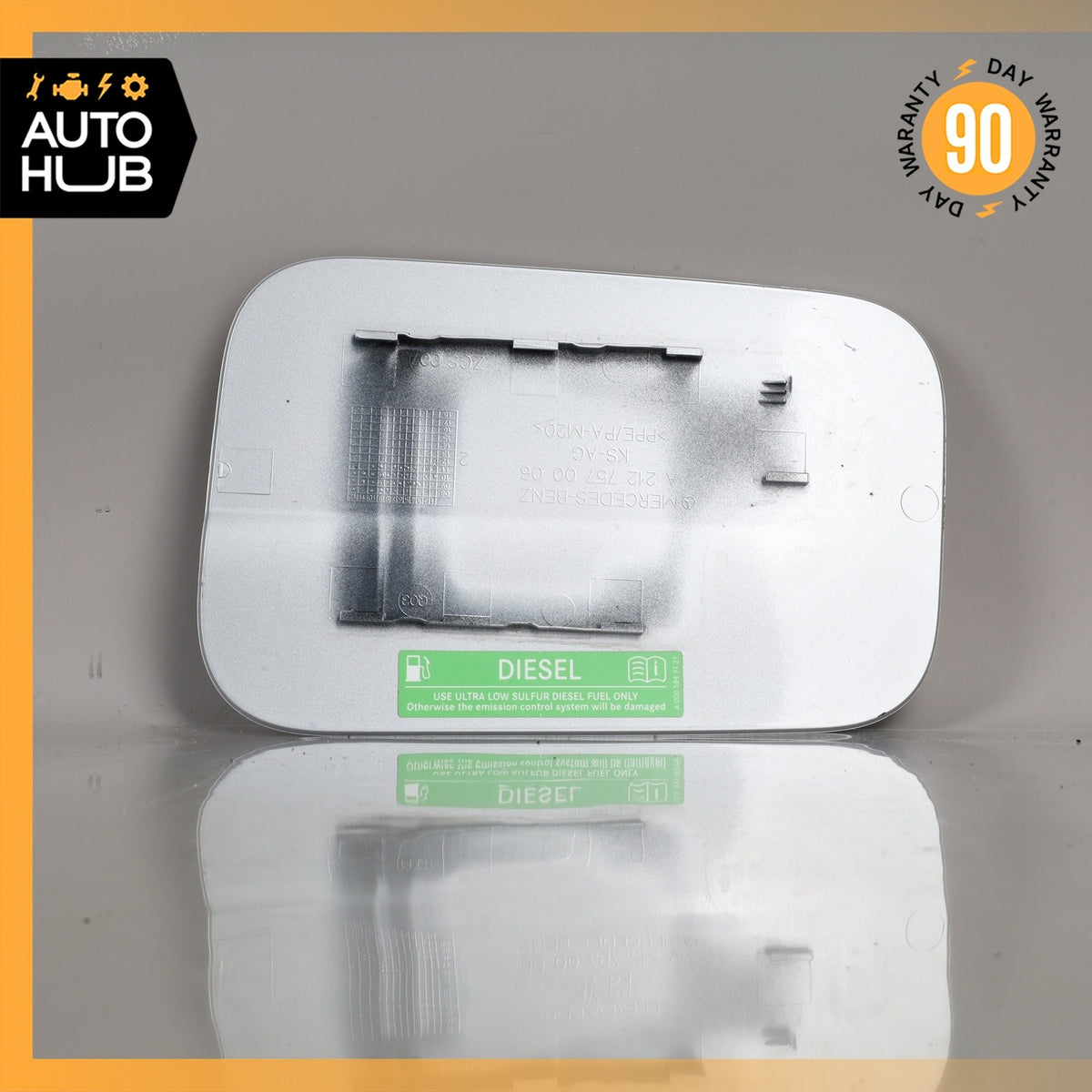 Mercedes W212 E350 E250 E550 E63 AMG Fuel Gas Tank Door Lid Cover Silver OEM - photo 4