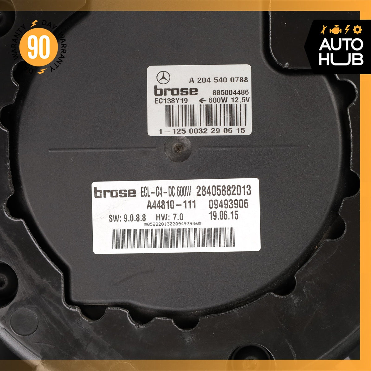 08-20 Mercedes W207 E400 C300 Engine Radiator Cooling Fan Motor Assembly OEM - photo 16
