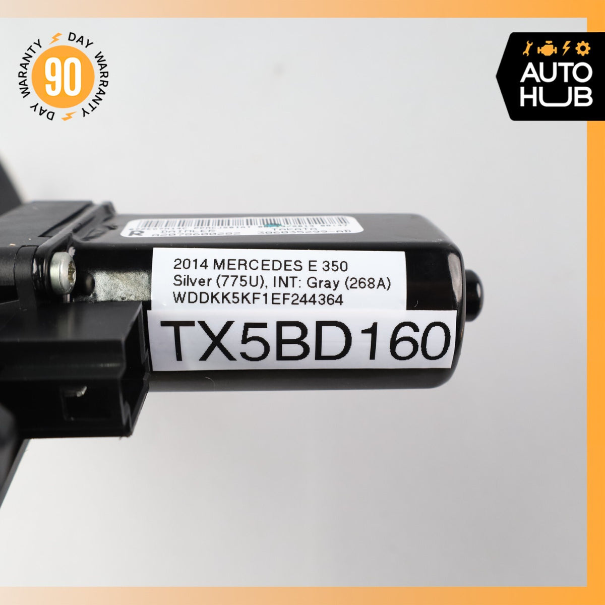 10-17 Mercedes W207 E350 E550 Right Side Seat Belt Feeder Motor Black OEM - photo 12