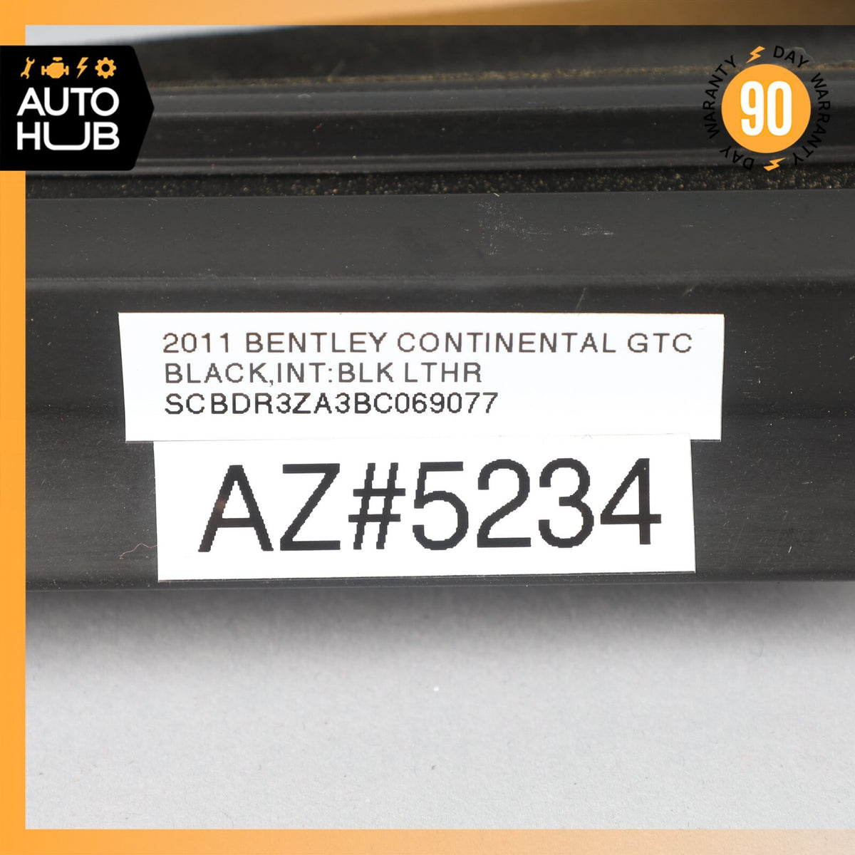 07-11 Bentley Continental GTC Rear Left Side Window Weather Seal Molding OEM 59k - photo 15
