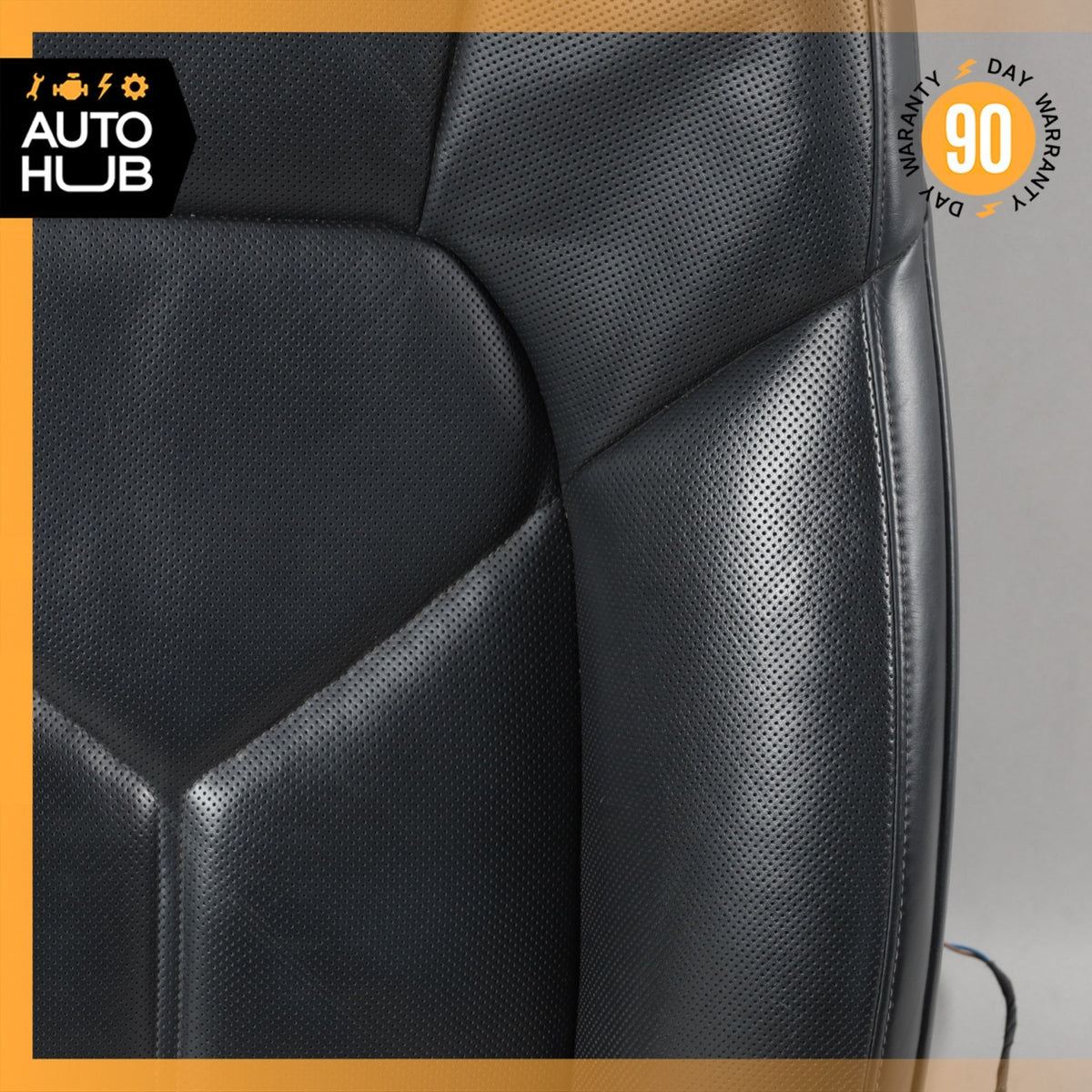 15-18 Porsche Macan S 95B Front Left Side Seat Upper Cushion Leather Black OEM - photo 4