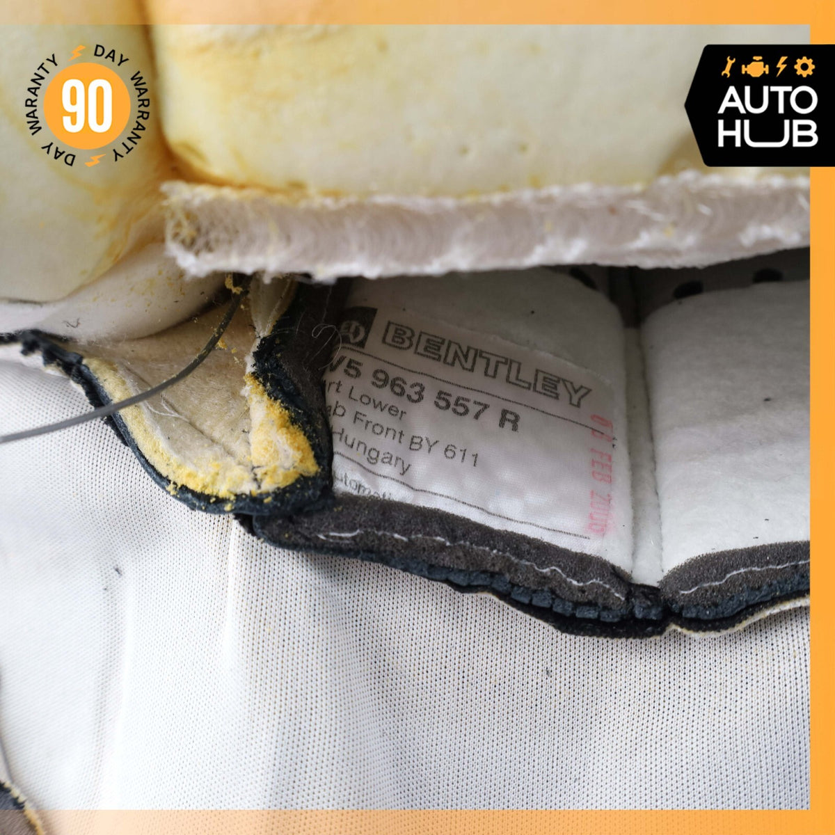 Bentley Continental Flying Spur Front Right Side Seat Upper Back Cushion OEM 67k - photo 17