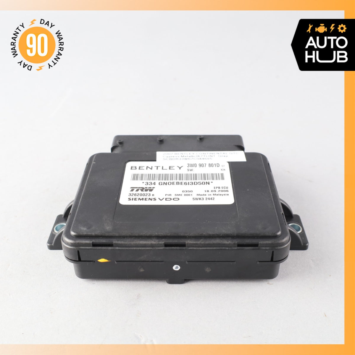 Bentley Continental GTC GT Electronic Parking Brake Control Module OEM - photo 4