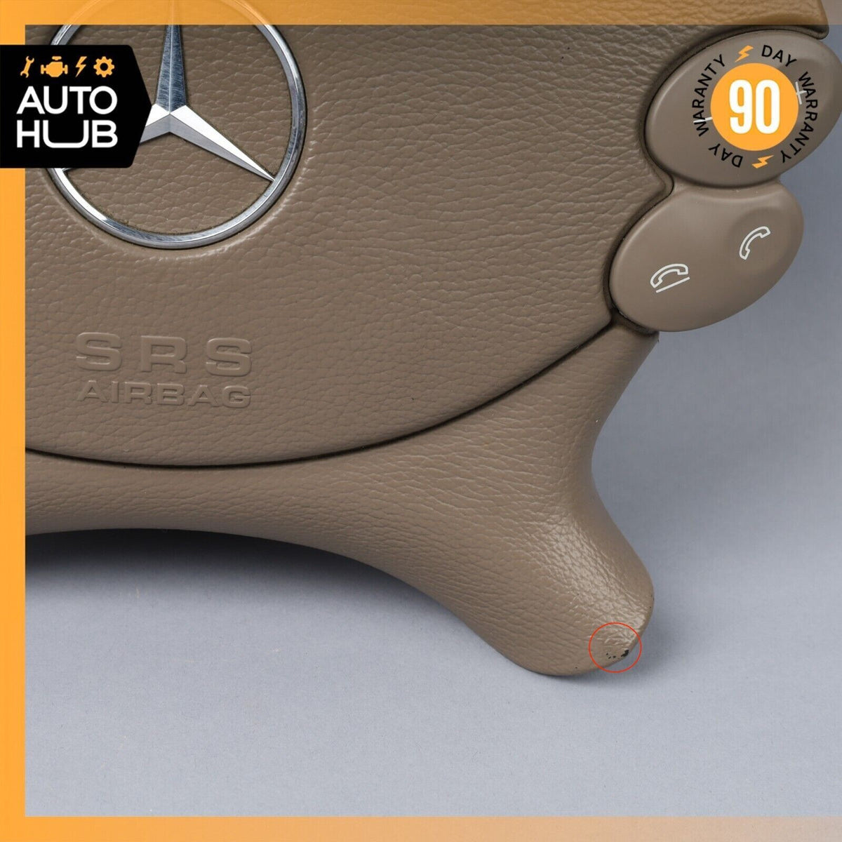 Mercedes R230 SL550 SL55 AMG CLK550 Steering Wheel Airbag Air Bag Beige OEM 72k - photo 5