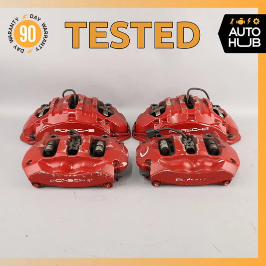 11-23 Porsche Cayenne 958 Touareg Front & Rear Brake Calipers Set 7P0615424 OEM - photo 1