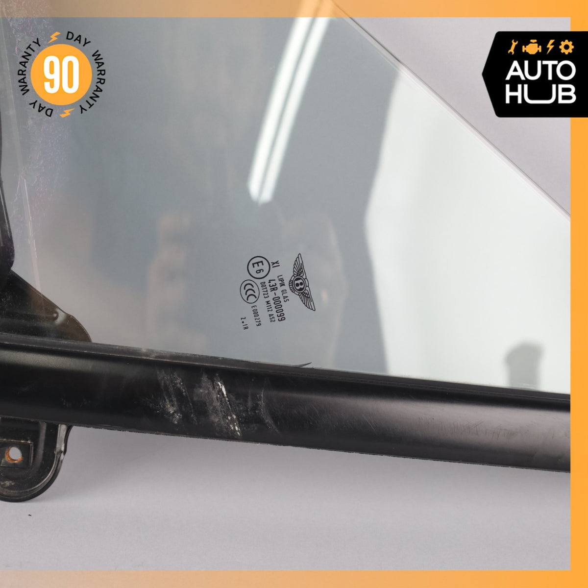07-18 Bentley Continental GTC Front Left Side Door Vent Window Glass OEM - photo 5