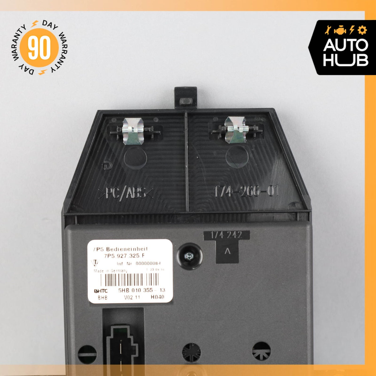 11-14 Porsche Cayenne 958 Turbo Rear Seat Heat Lock Switch Control Panel OEM - photo 8