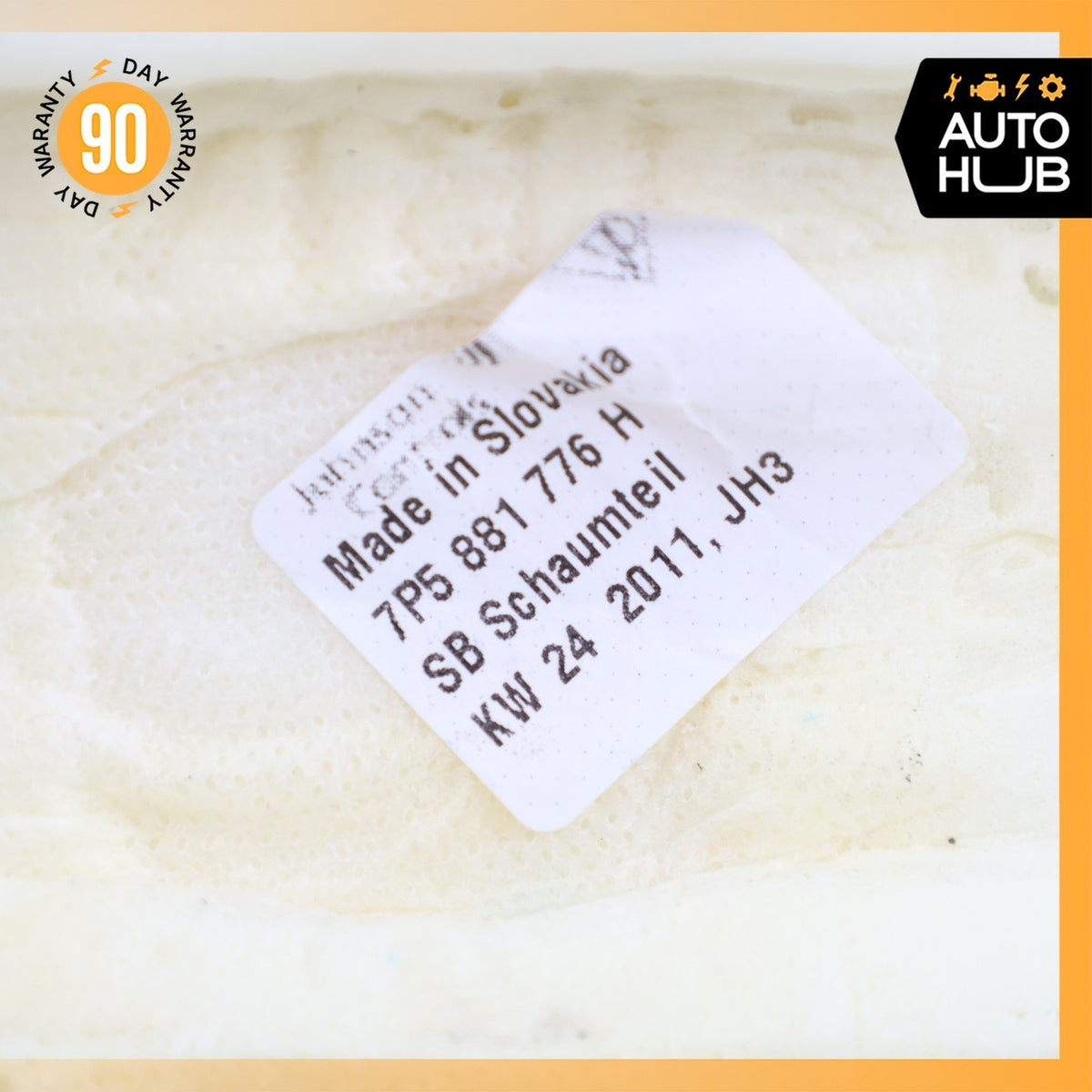 11-18 Porsche Cayenne 958 Front Right Side Seat Upper Cushion Beige OEM - photo 22