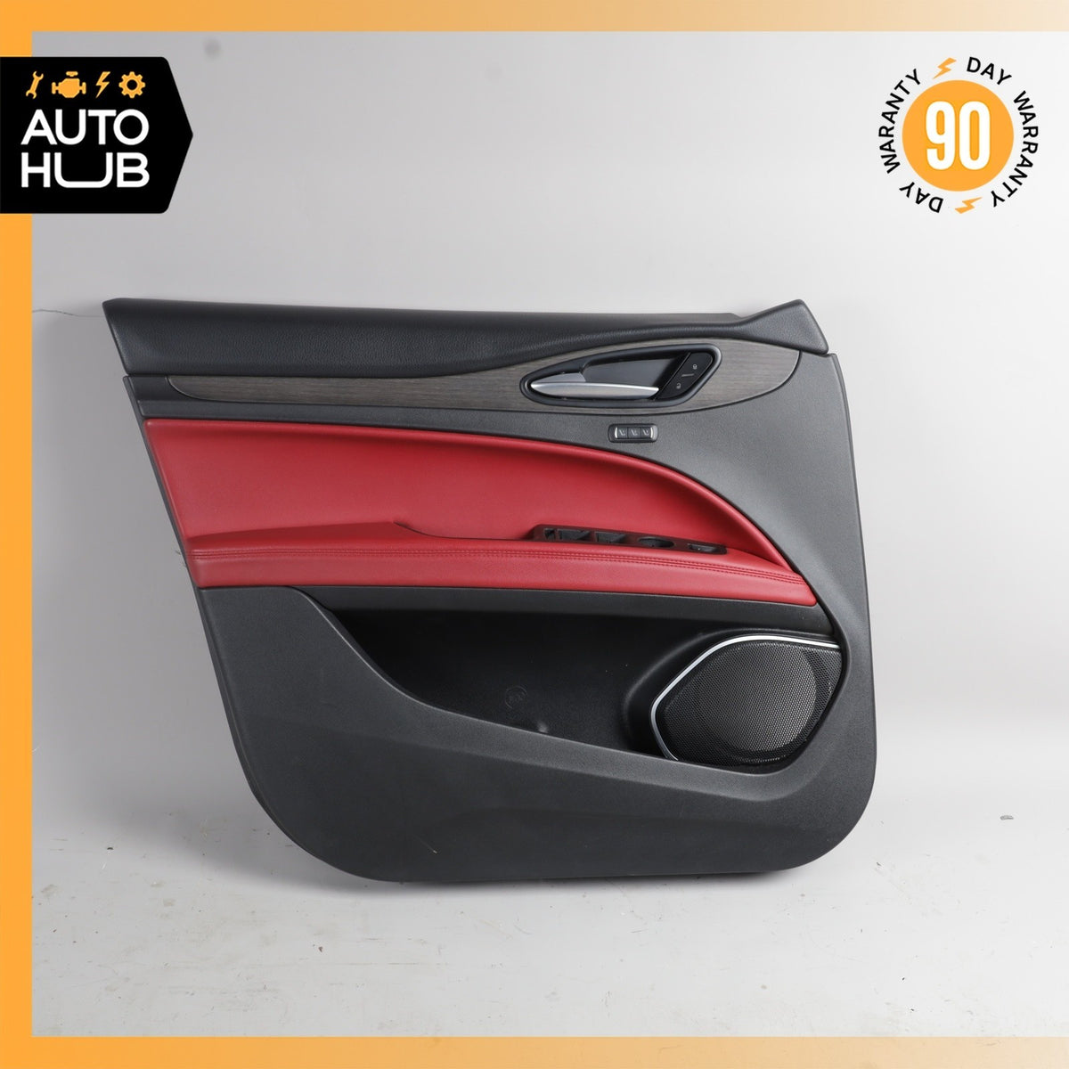 17-22 Alfa Romeo 949 Stelvio Front Left Side Interior Door Panel Red OEM - photo 2