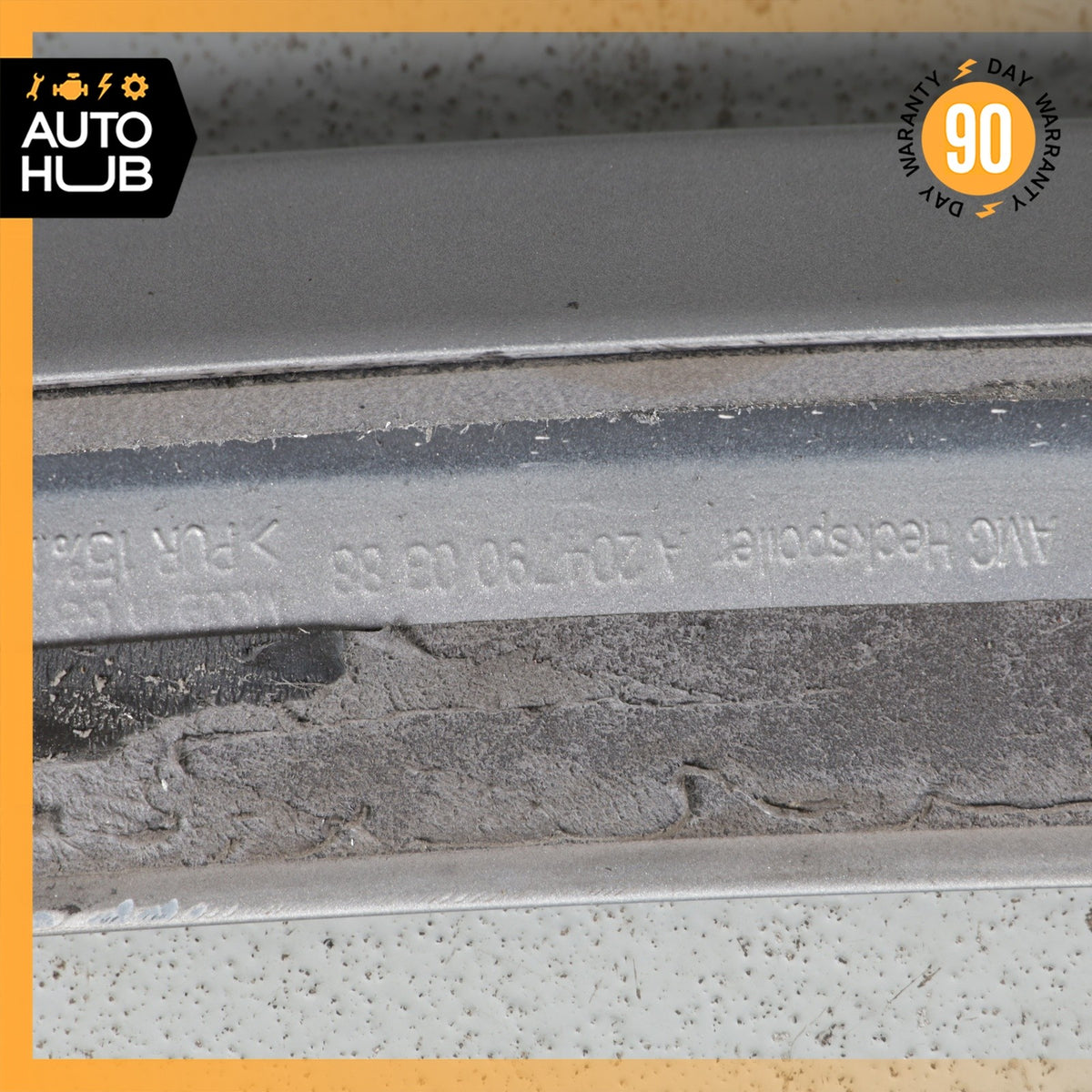 Mercedes W204 C63 AMG C350 Sedan Rear Trunk Lid Spoiler Lip Wing Silver OEM - photo 15