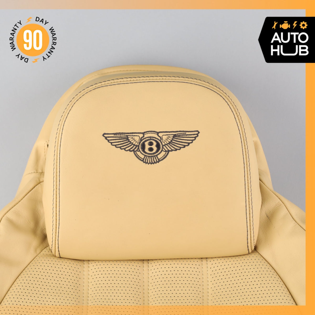 12-15 Bentley Continental GTC Front Right Side Seat Upper Back Cushion OEM 71k - photo 3