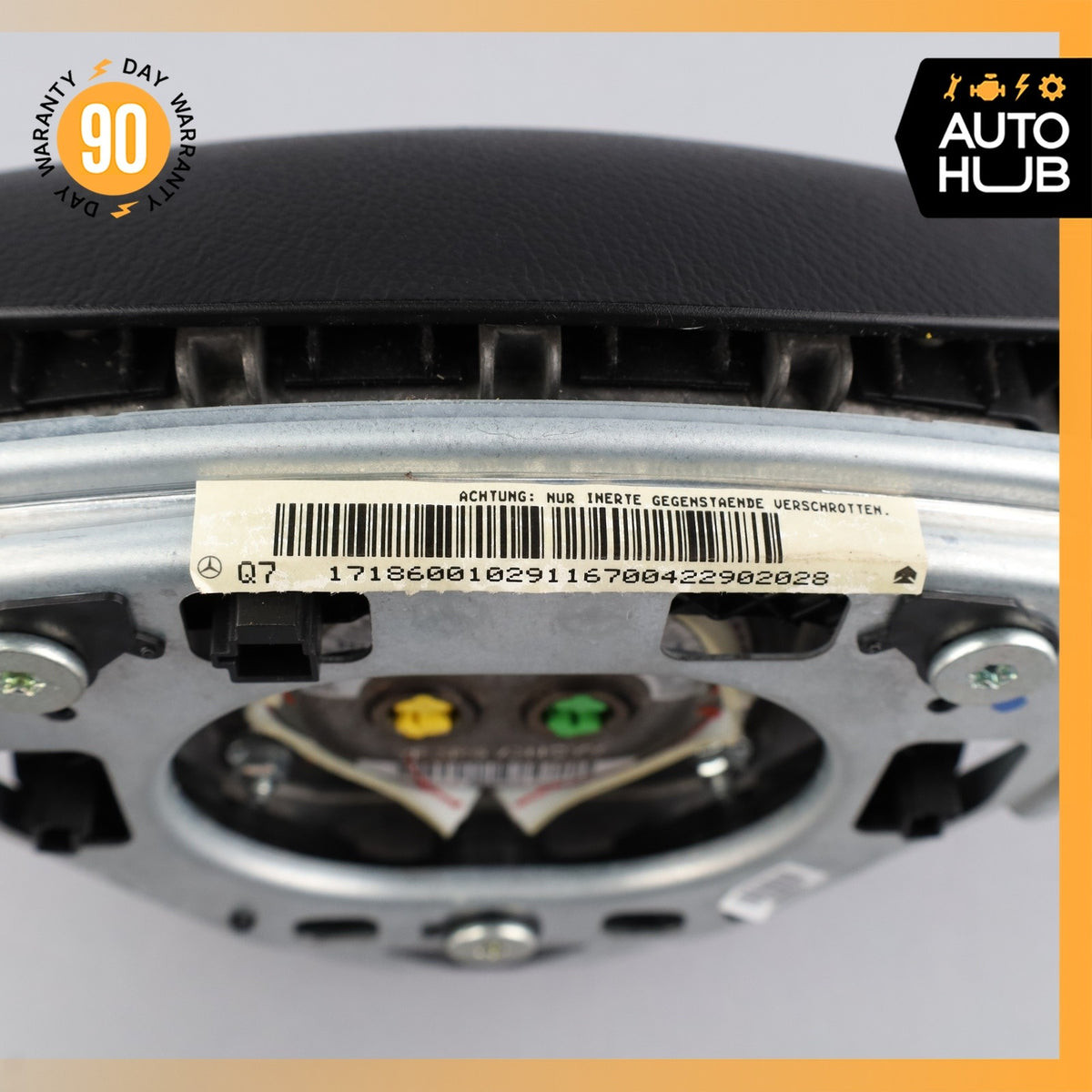 05-08 Mercedes R171 SLK350 C55 AMG C350 Steering Wheel Air Bag Airbag Black OEM - photo 10