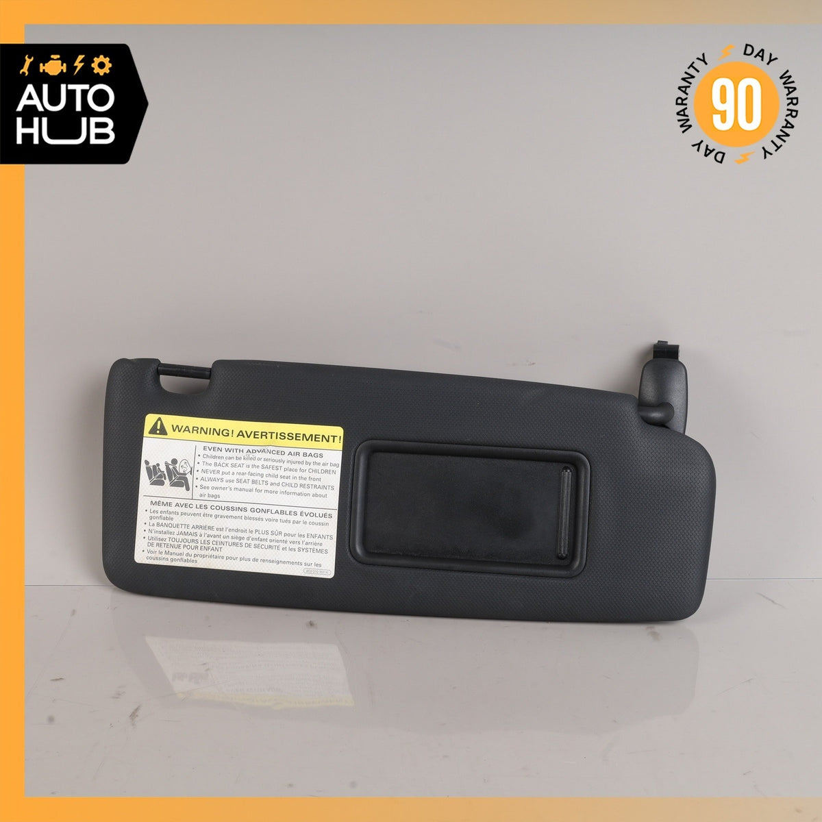 Audi 8J TT Coupe Right Passenger Side Sunvisor Sun Visor Black OEM - photo 1