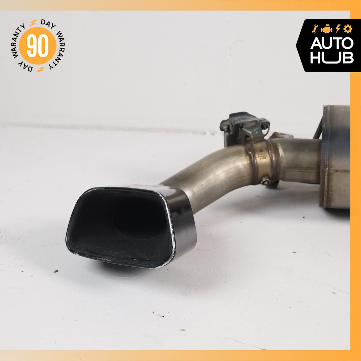 14-19 BMW F15 X5 X6 3.0L Dual Exhaust Muffler Mufflers Assembly w/ Valve OEM 86k - photo 2