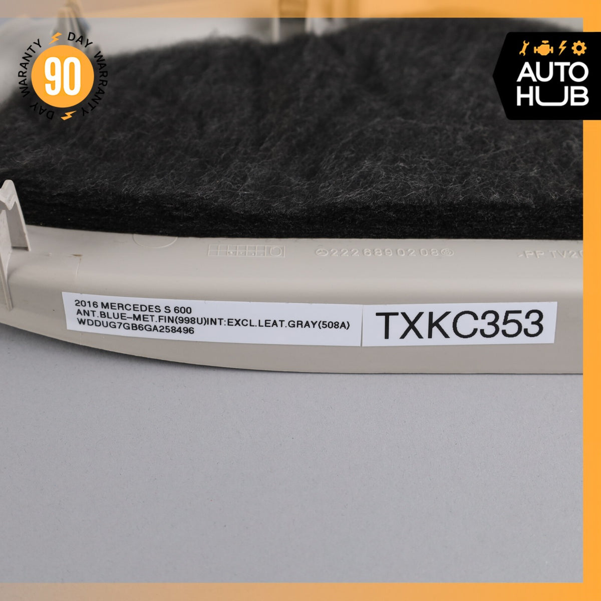14-20 Mercedes W222 S600 S63 AMG Dashboard Dash Board Trim Panel Left Side OEM - photo 15