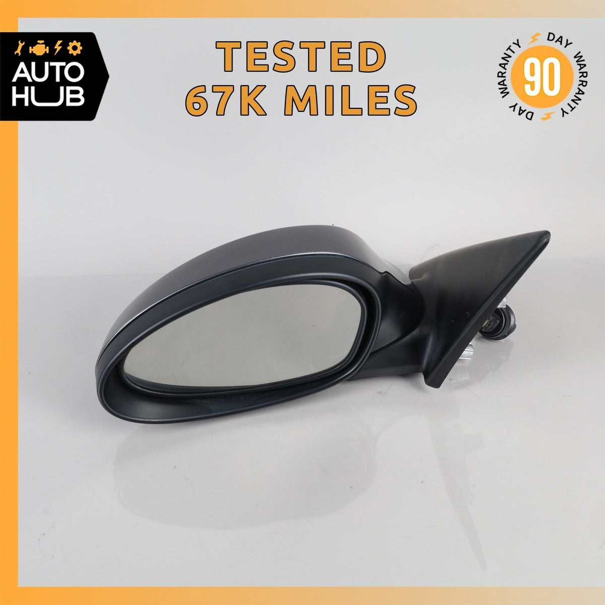 BMW E90 328i 335i Left Side Exterior Door Mirror Gray OEM 67k - photo 1