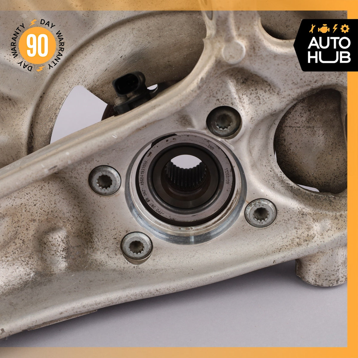 11-18 Porsche Cayenne 958 Front Right Knuckle Spindle 7P0615312B OEM - photo 13