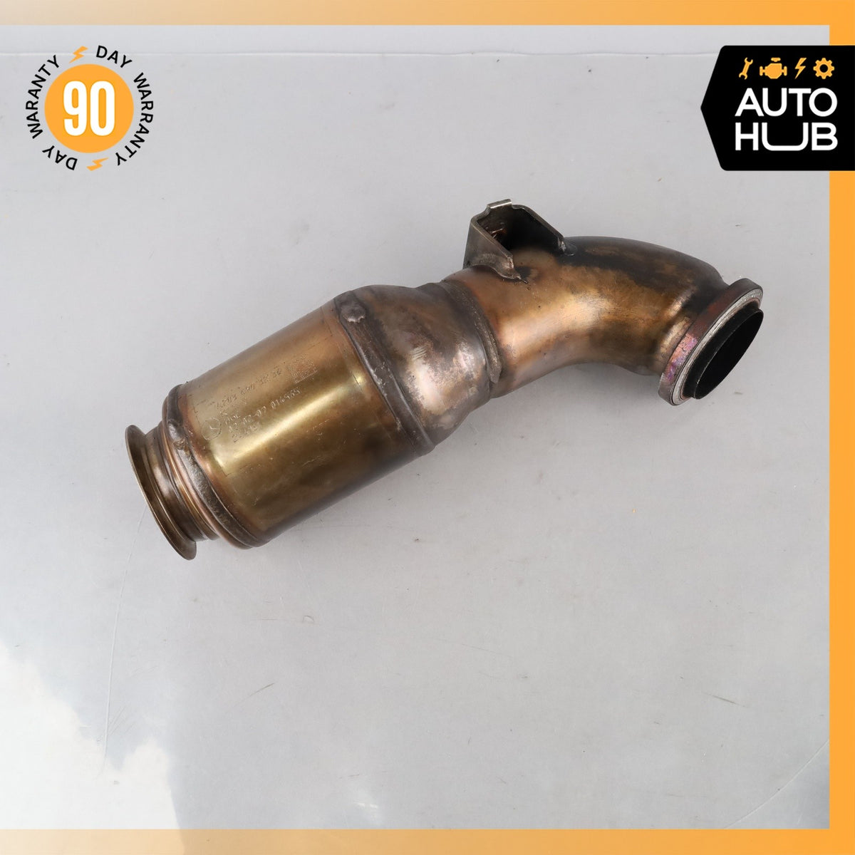 07-09 Mercedes W211 E320 CDI Engine Upper Exhaust Downpipe 2034903236 OEM - photo 2