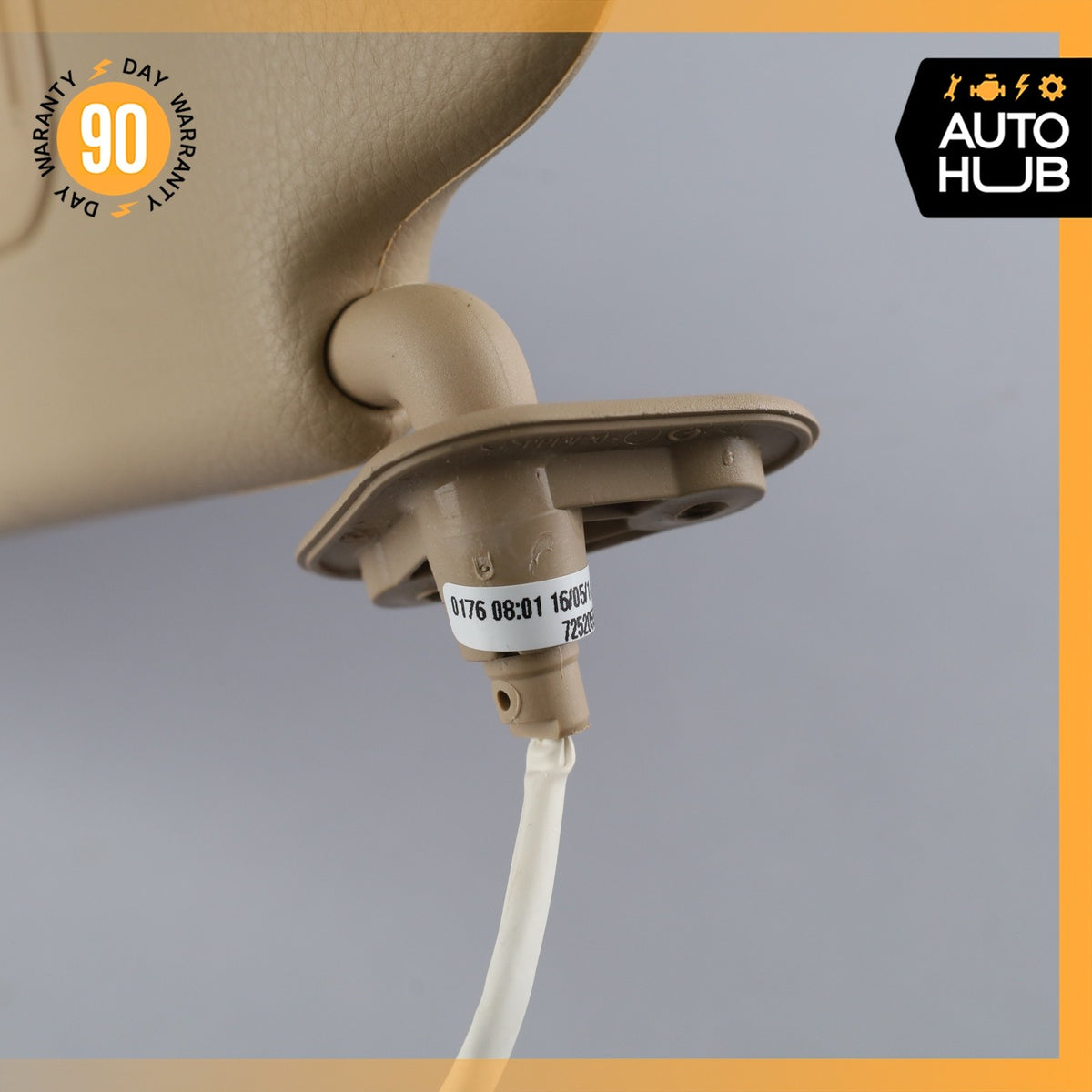 13-15 BMW E84 X1 Left Driver Side Sunvisor Sun Visor Beige OEM 72k - photo 12