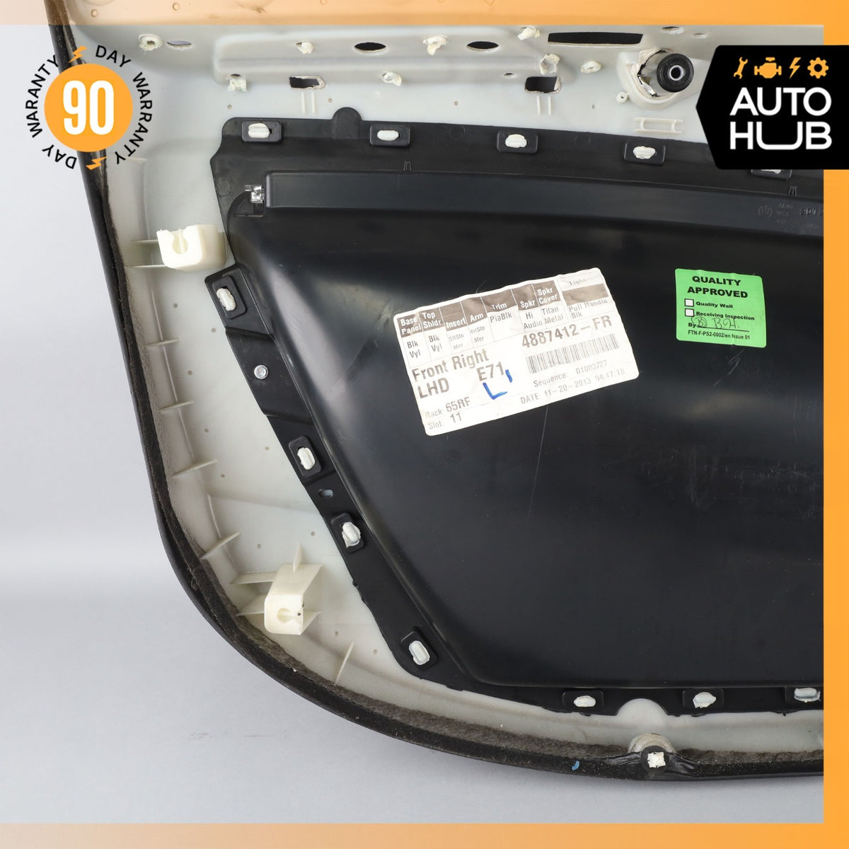 08-14 BMW E71 X6M Front Right Side Interior Door Panel 51417243722 OEM 62k - photo 14