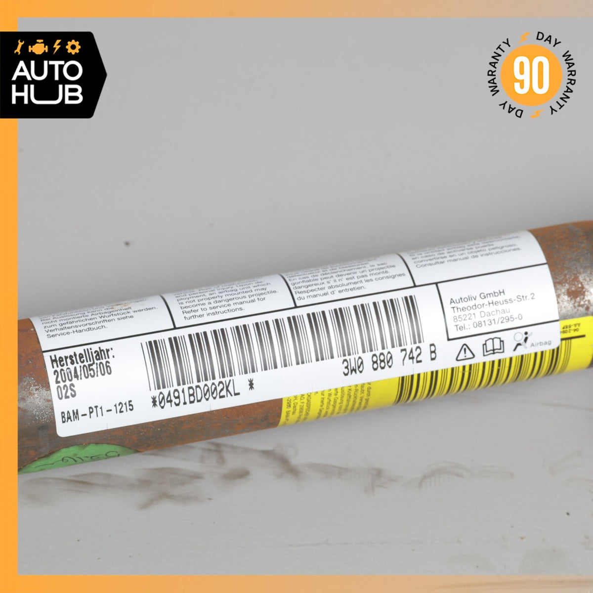 03-10 Bentley Continental GT Coupe Roof Curtain Airbag Air Bag Right Side OEM - photo 15