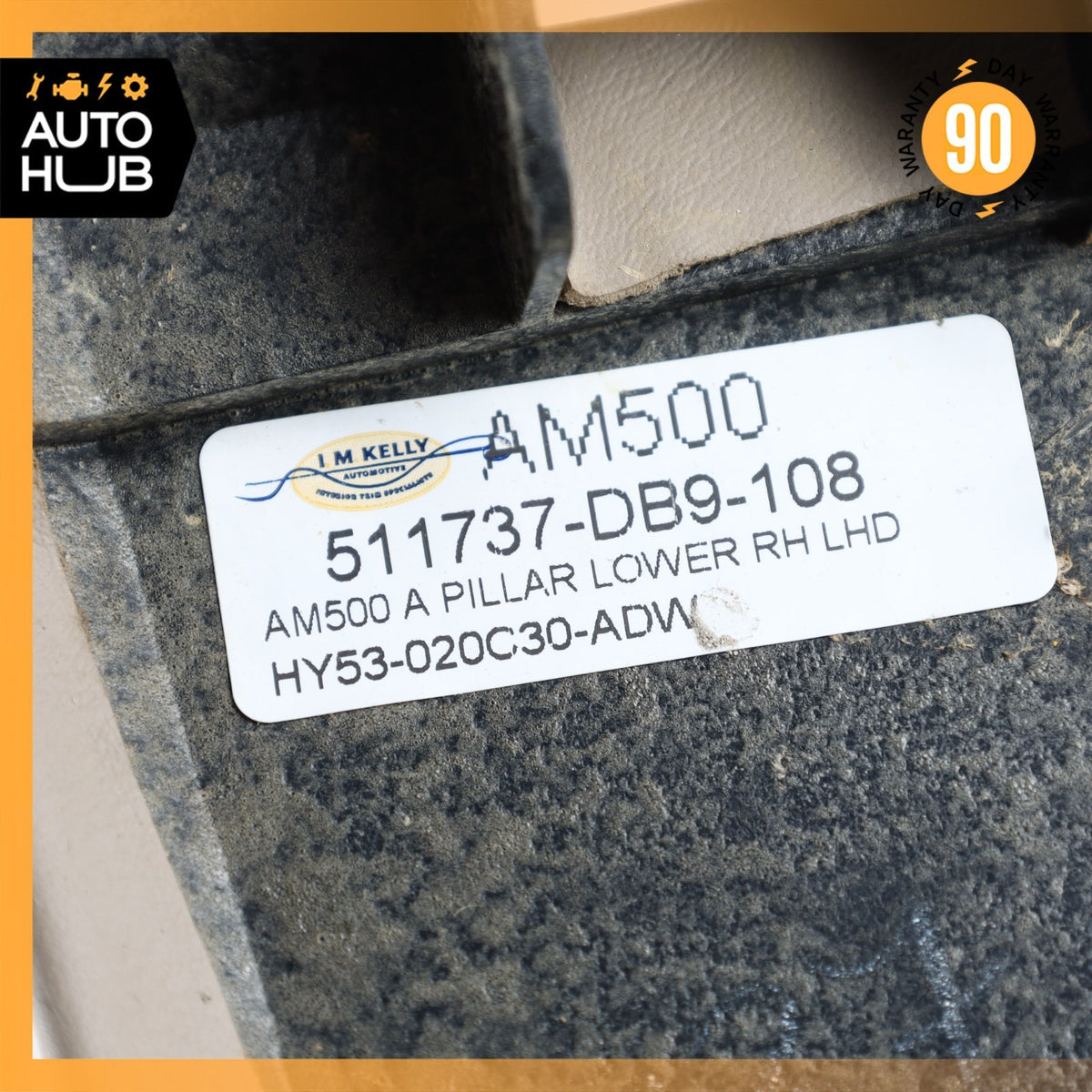 19-23 Aston Martin DB11 Front Right Side Lower A-Pillar Kick Panel Trim OEM - photo 19