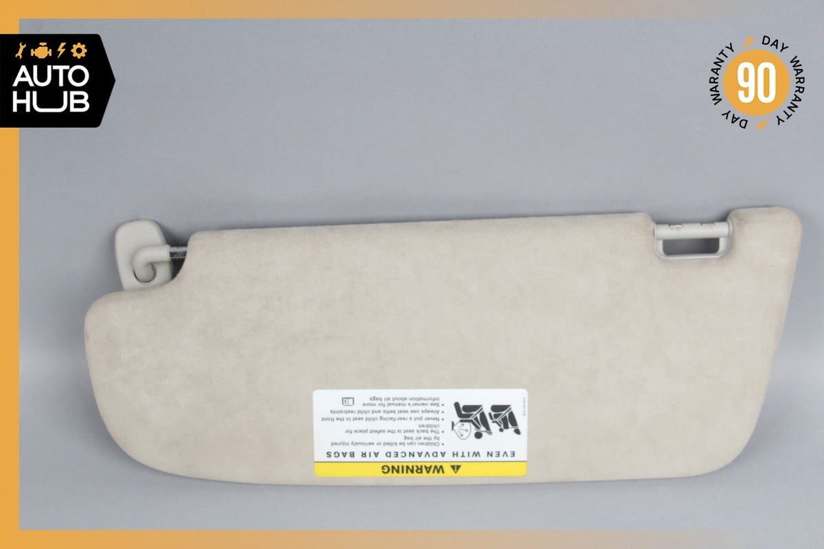 Mercedes W221 S600 CL550 Right Side Sun Visor Shade Sunvisor Gray Suede OEM - photo 8