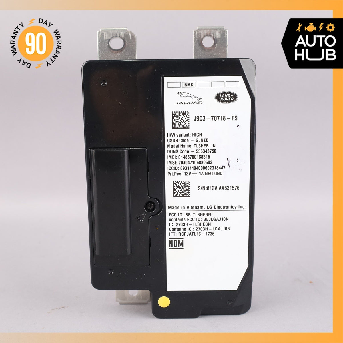 18-24 Jaguar X152 F-Type XJ Telematics Communication Module OEM 39k - photo 8