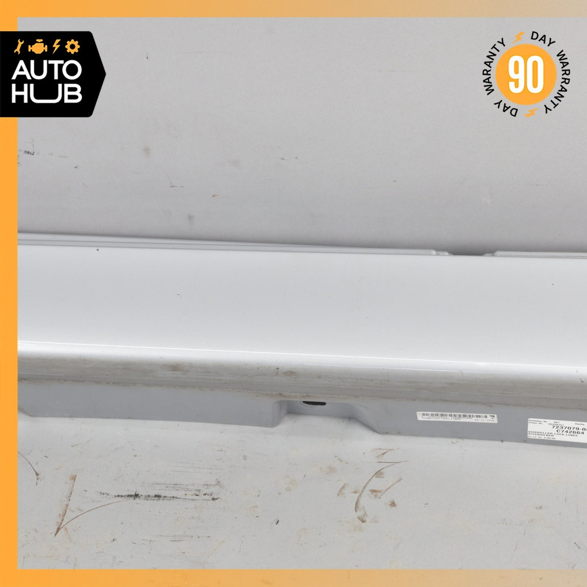 11-16 BMW F10 528i 550i Left Driver Side Rocker Panel Side Skirt Silver OEM - photo 4