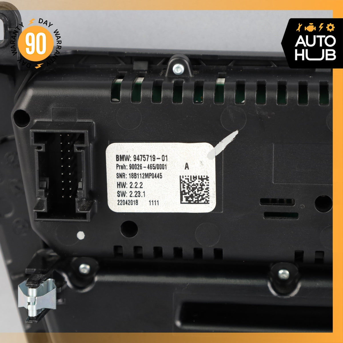 14-19 BMW F15 X5 A/C AC Climate Temperature Radio Control Switch 64119388808 OEM - photo 9